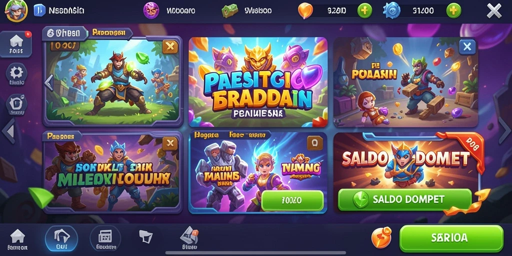 Contoh level yang menantang dan seru untuk dimainkan.