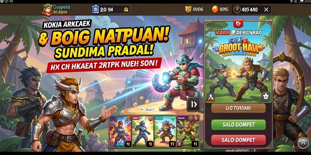 Ilustrasi gameplay dengan aksi yang seru.