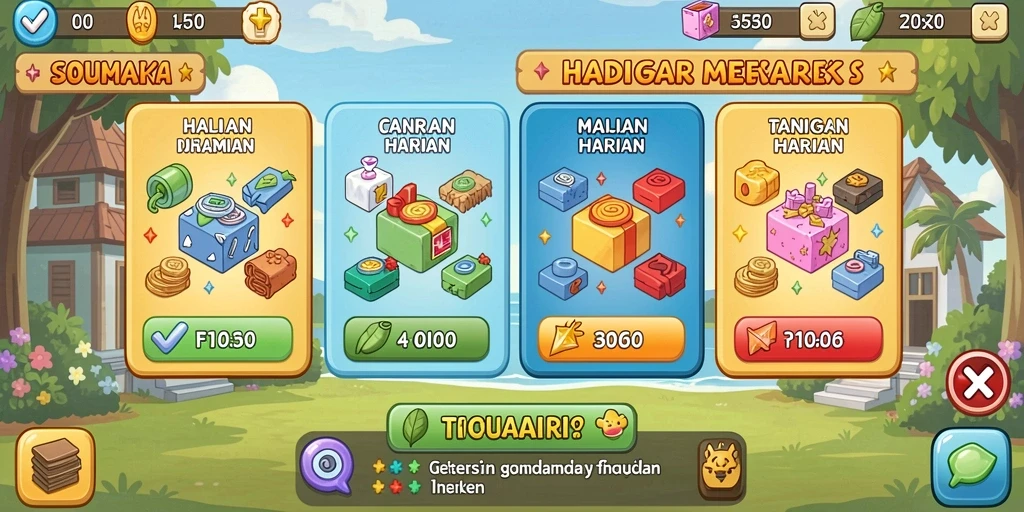 Mode permainan yang bervariasi dan menantang.