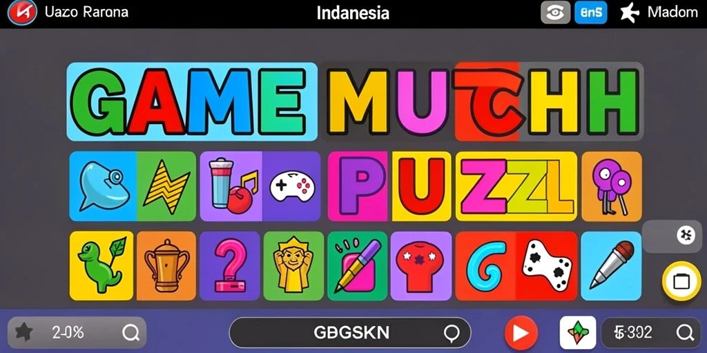 Tangkapan layar antarmuka permainan yang interaktif.