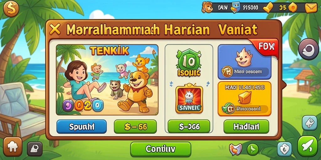 Menu promosi yang selalu diperbarui dan menarik.